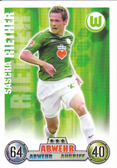 Sascha Riether VfL Wolfsburg 2008/09 Topps MA Bundesliga #312